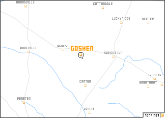 map of Goshen