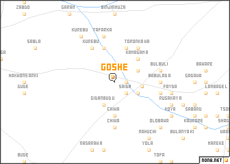 map of Goshe