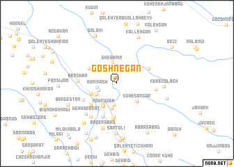 map of Goshnegān