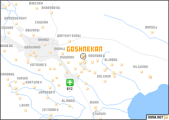 map of Goshnekān