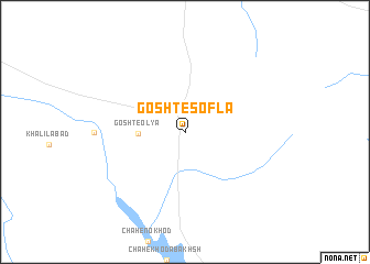 map of Gosht-e Soflá