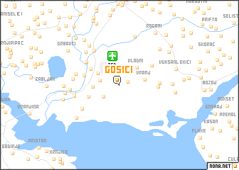 map of Gošići