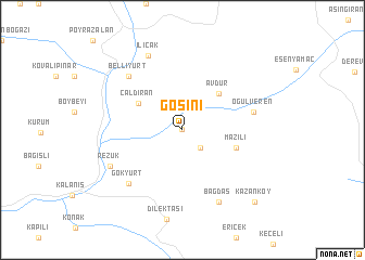 map of Gösini