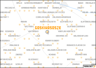 map of Goski Wąsosze