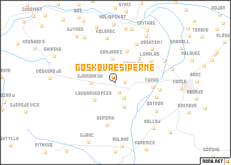 map of Goskova e Sipërme