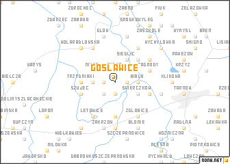 map of Gosławice