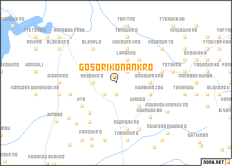 map of Gosorikonankro