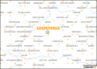 map of Gospenroda
