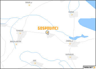 map of Gospođinci