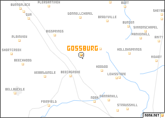 map of Gossburg