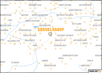 map of Gösselsdorf