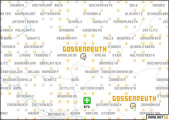 map of Gössenreuth