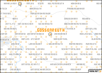 map of Gossenreuth