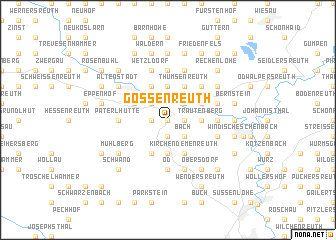map of Gössenreuth