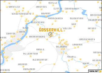 map of Gosser Hill