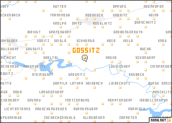 map of Gössitz
