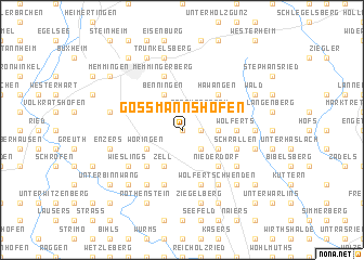 map of Gossmannshofen