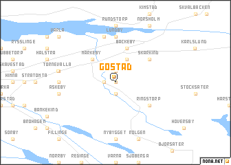 map of Göstad