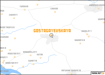 map of Gostagayevskaya