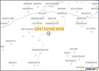 map of Gostevshchina