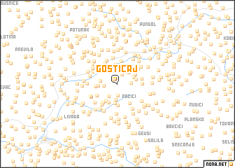 map of Gostičaj