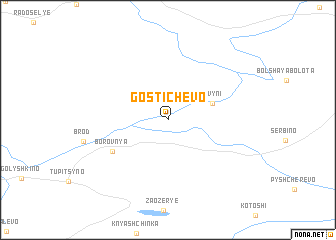 map of Gostichevo