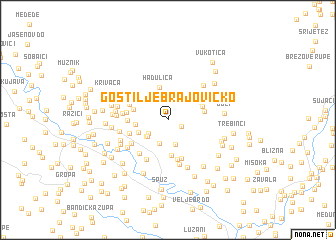 map of Gostilje Brajovičko