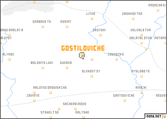 map of Gostiloviche