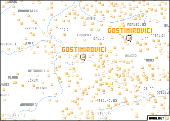 map of Gostimirovići