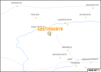 map of Gostinskaya