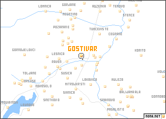 map of Gostivar