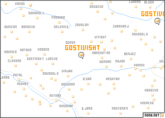 map of Gostivisht