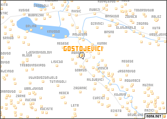 map of Gostojevići