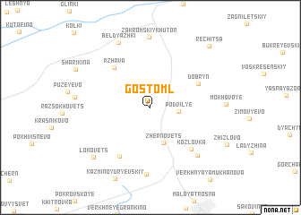 map of Gostoml\