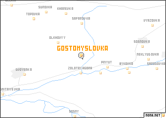 map of Gostomyslovka