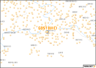 map of Gostovići