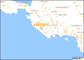 map of Gostovići