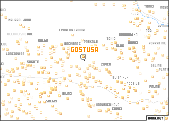 map of Gostuša