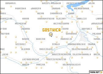 map of Gostwica