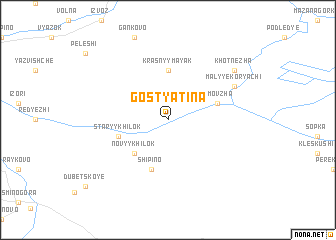 map of Gostyatina