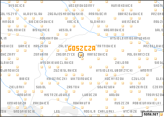 map of Goszcza