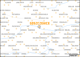 map of Goszczewice