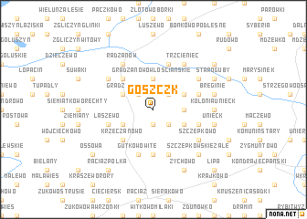 map of Goszczk