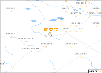 map of Goszcz