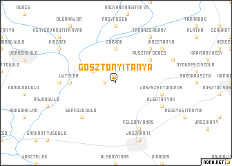 map of Gosztonyitanya