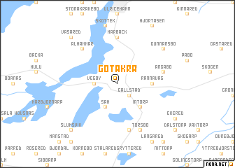 map of Götåkra