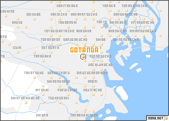 map of Gotanda