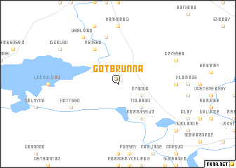 map of Götbrunna