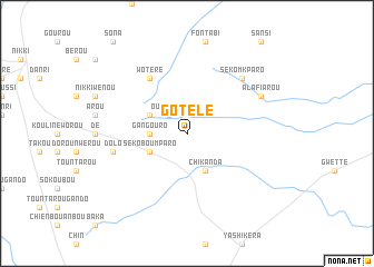 map of Gotélé