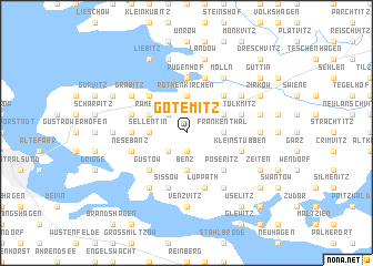 map of Götemitz